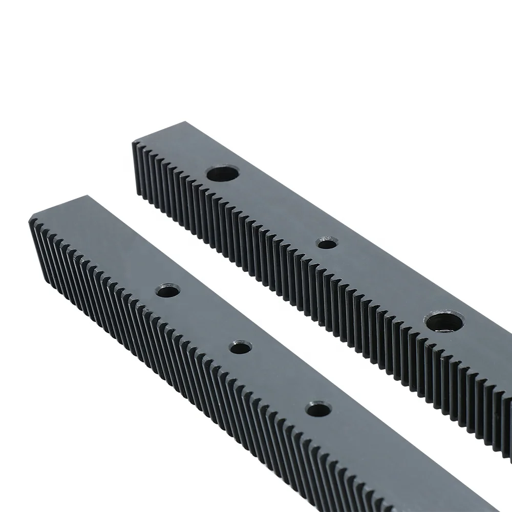 HLTNC Straight / Helical Tooth Gear Rack With Mounting Holes 1M/1.25M/1.5M/2M/2.5M/3M /4M/5M/6M/8M Length Customization for Cnc