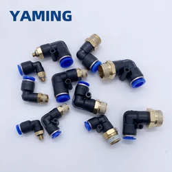 PL6-03 PL8-M5 PL10-02 PL12-04 Pneumatic Connector 90 Degree PL Trachea Elbow Air Fittings Hose Connectors Square Thread