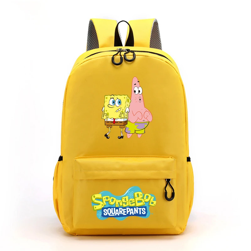 SpongeBob SquarePants Kids Girl School Bag Anime Cartoon Printing Childern Backpack Teenager Student Supplies Knapsack Cute Gift