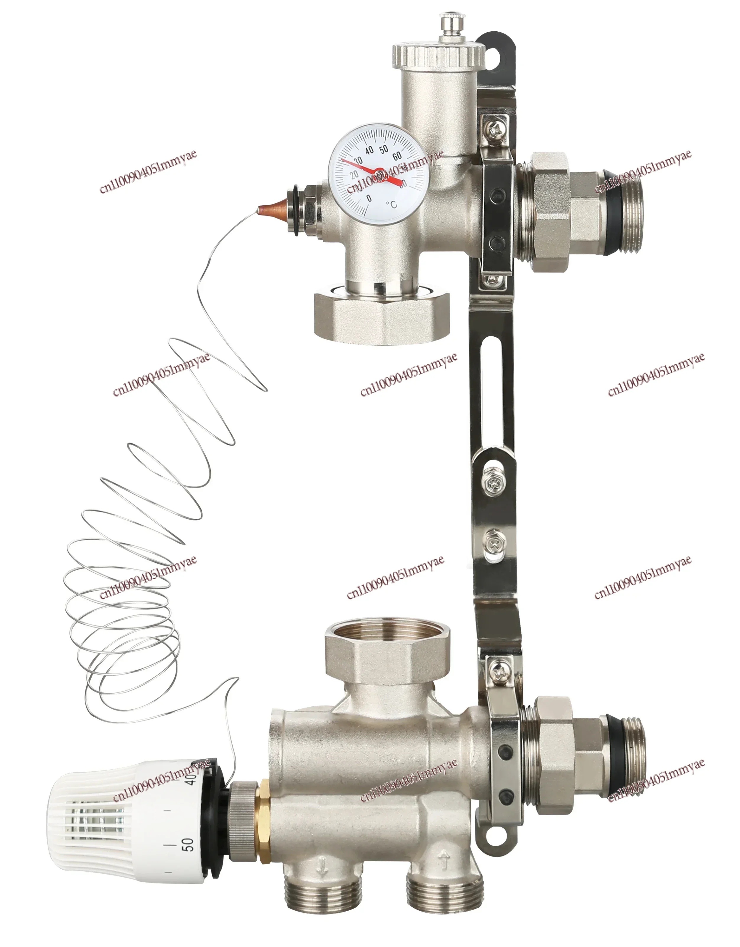 DN25 Thermostatic pump mixer blender for Water Underfloor Heating Manifold mixing valve water mixing center water mixing system