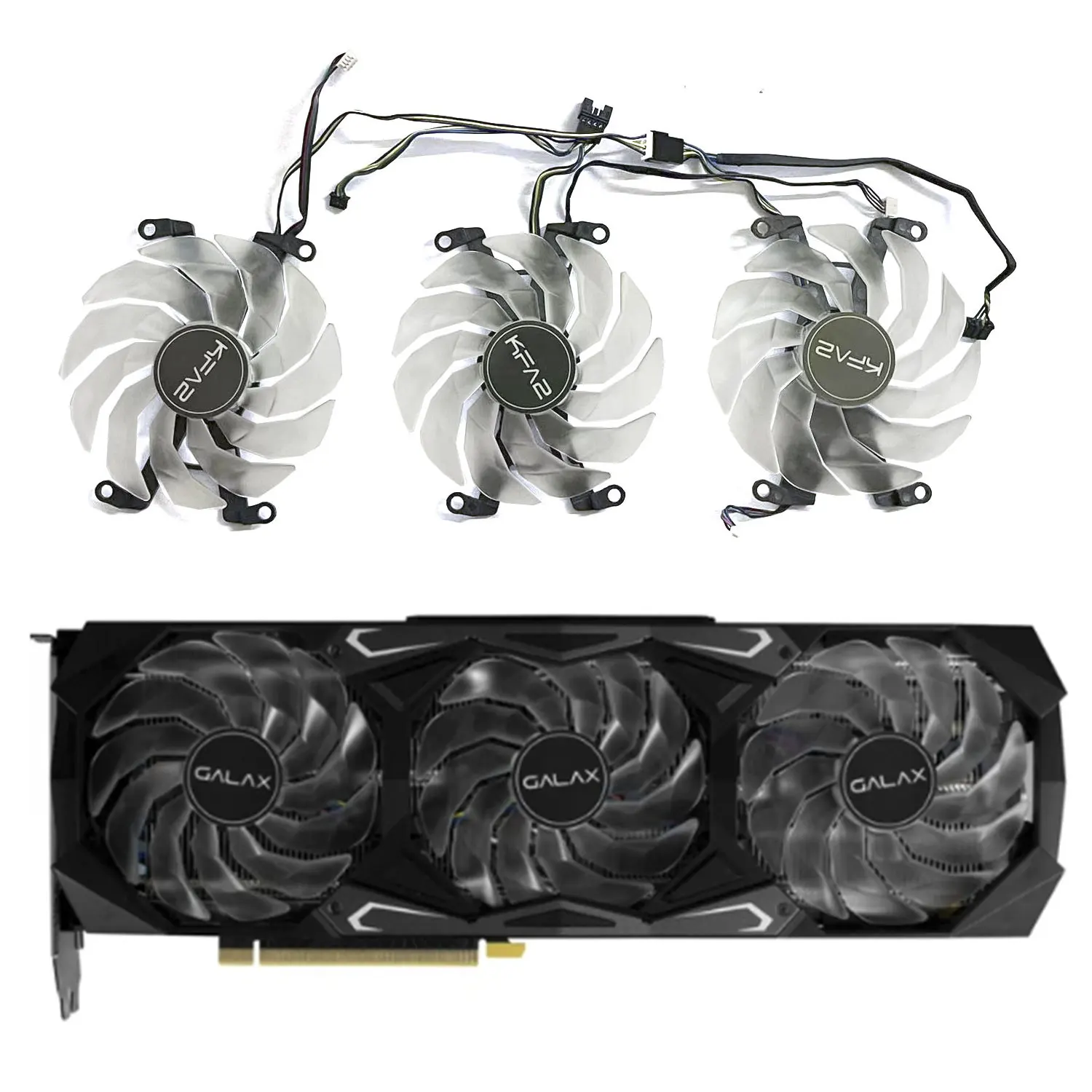 

Brand new original 4PIN 89MM RTX3080 GPU fan suitable for GALAXY RTX3080 3080TI 3090 Xingyao graphics card replacement fan