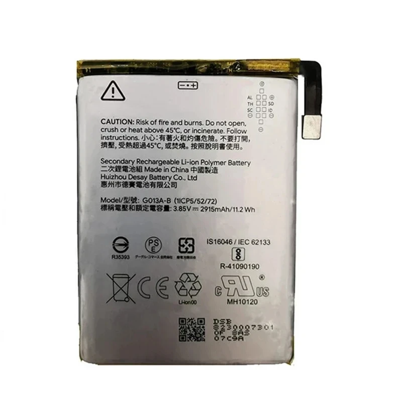 High Quality Battery G013A-B For HTC GOOGLE Pixel 3  Pixel3 2915mAh Phone Batteries Bateria Batterij Free Tools