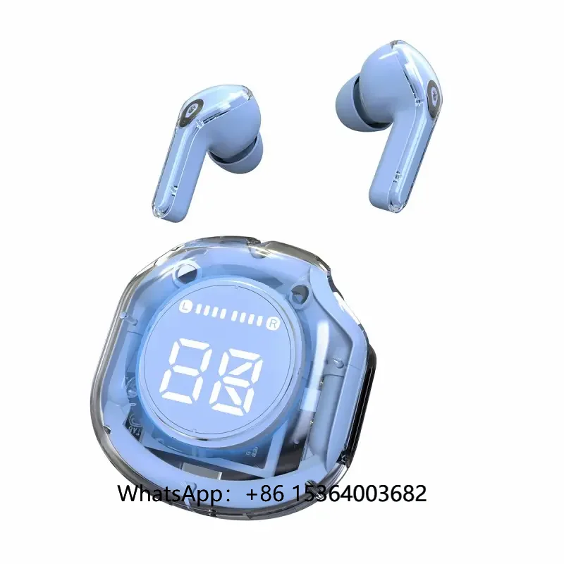 

Transparent ENC Noise Cancelling HIFI TWS Earbuds Waterproof LED Display Sports Air 39 In-Ear Earphone for Mobile Phone