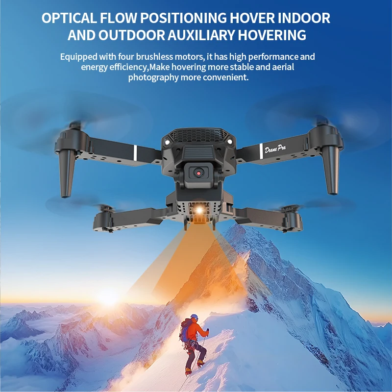 E88 PRO طائرة بدون طيار احترافية 8K HD كاميرا واسعة الزاوية واي فاي FPV ارتفاع عقد طوي RC الطائرة بدون طيار رباعية الدوار لعبة هليكوبتر هدايا العيد