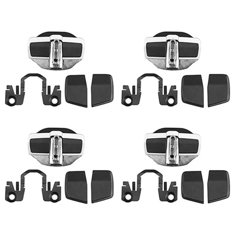 

4 Sets TRD Door Stabilizer Door Lock Protector Latches Stopper Covers For Nissan Patrol Teana Toura