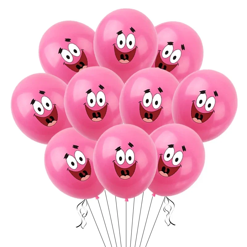만화 스폰지 밥 베이비 샤워 생일 풍선 하이브리드 라텍스 풍선 소녀 소년 어린이 생일 베이비 샤워 파티 장식