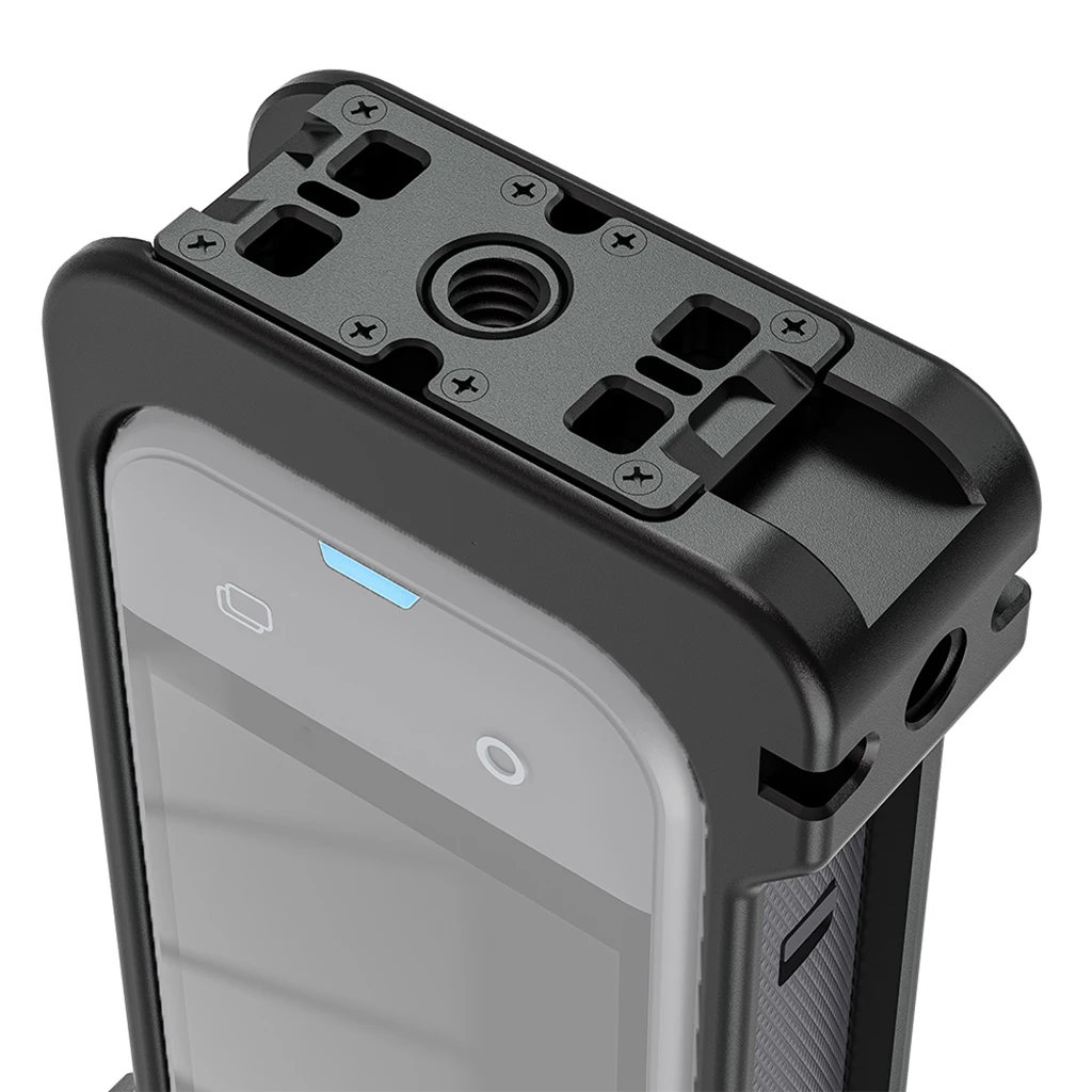 Für Insta360 X5 Erweiterung Fall Metall Schutz Rahmen Mit Kalten Schuh Halterung Magnetische Basis für Insta 360X5 Kamera Käfig Rig – Detail 39