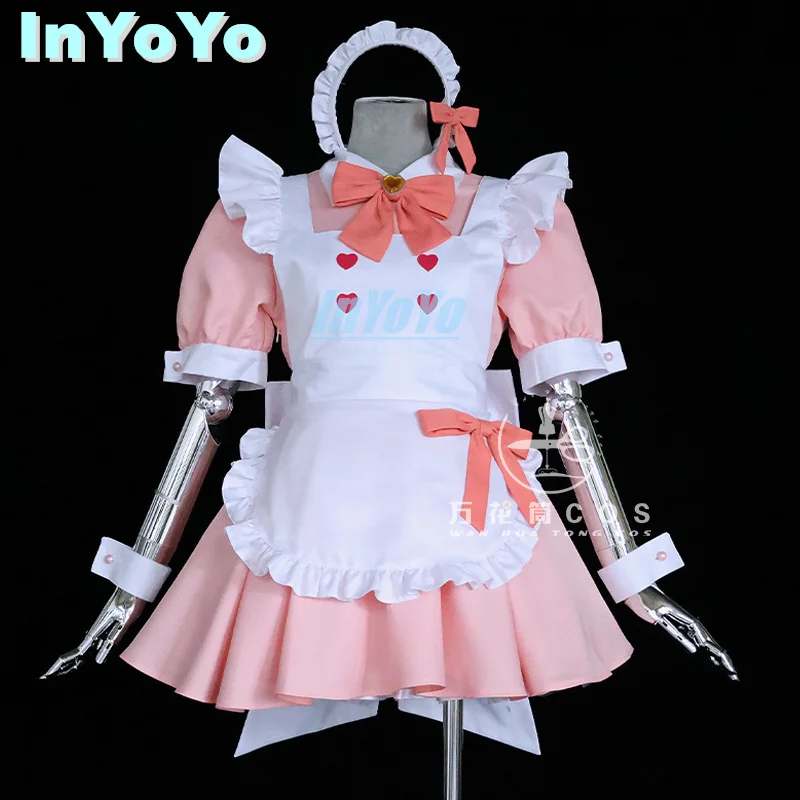 

InYoYo Shimoe Koharu Cosplay Costume Blue Archive Lovely Maid Uniform Dress Game Suit Halloween Women Party Outfit Customized