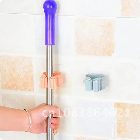 

Holder Organizer Wall Storage Rack Broom Brush Mop Hanger Bathroom Suction Hanging Pipe Hooks Household Tools Groom Home