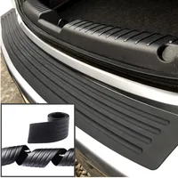 Universal Car Trunk Door Sill Plate Protector Rear Bumper Guard Rubber Mouldings Pad Trim Cover Strip Car Accessories