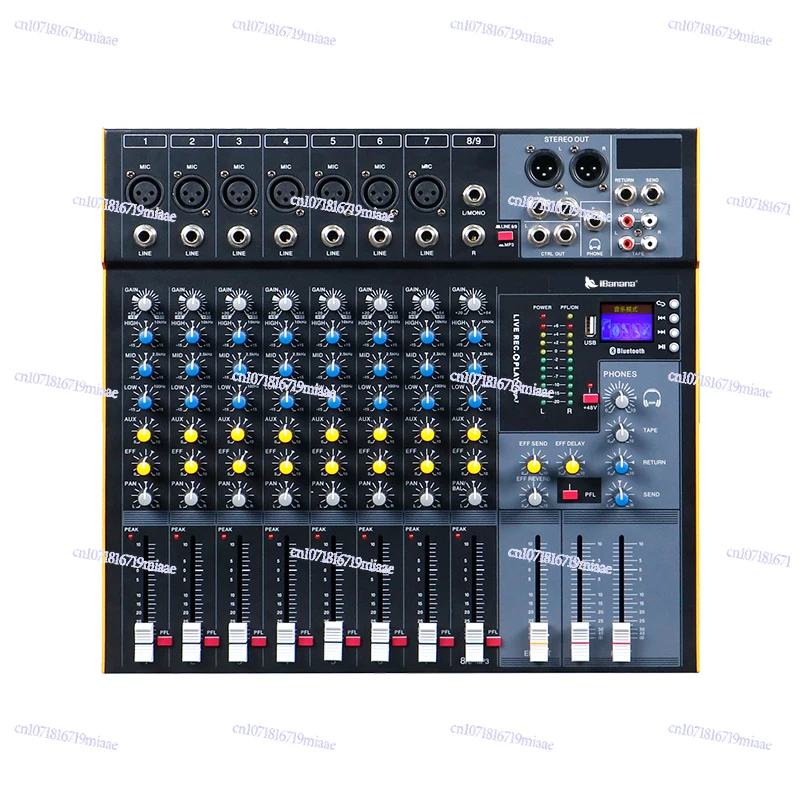 

Professional Mixer Built-in DSP Effect USB Bluetooth Reverb