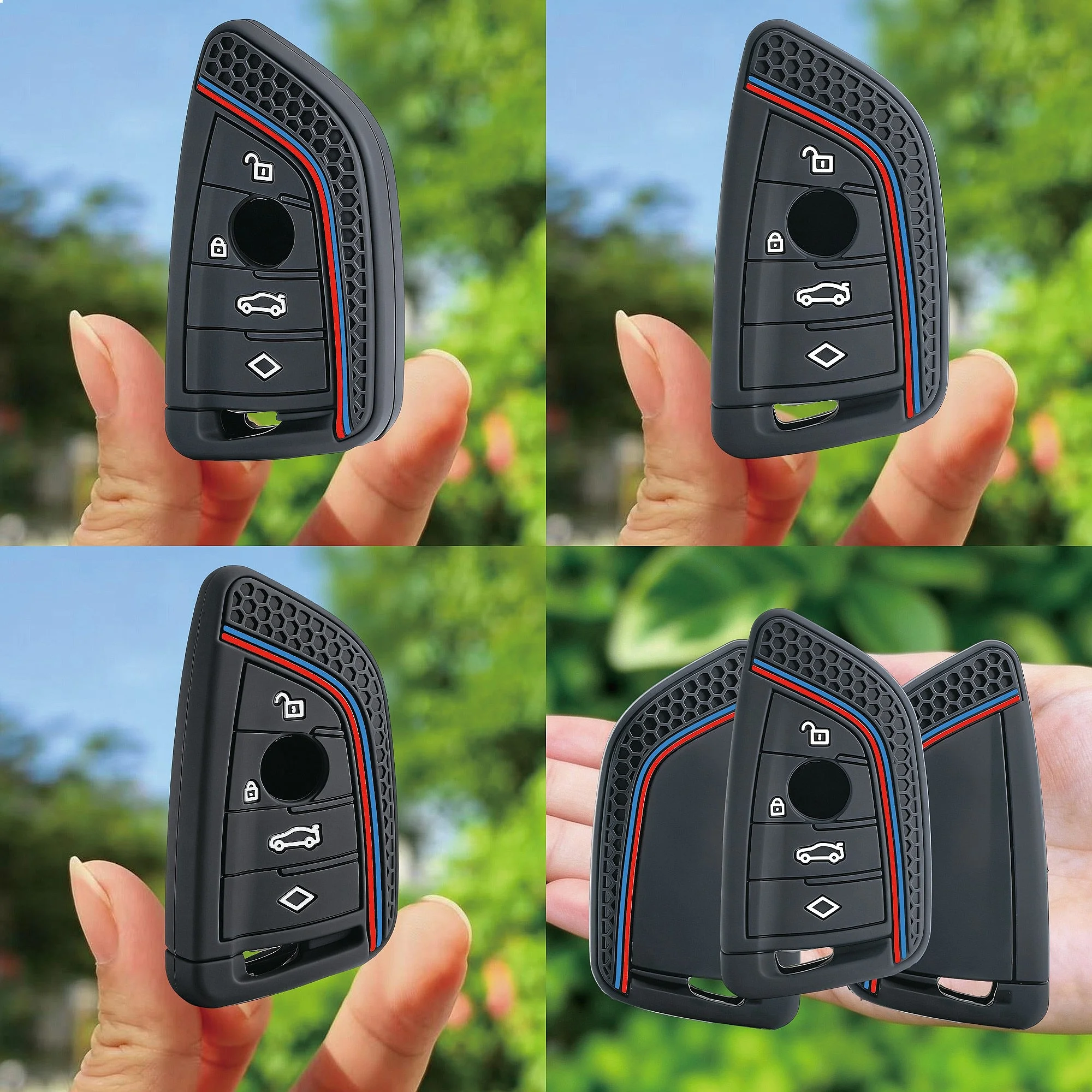 Silicone Car Key Fob Cover Case For BMW 1 2 3 4 5 6 7 Series X1 X3 X4 X5 X6 X7 F10 F20 F30 G20 G30 G01 F15 F16 G02 G05 F34