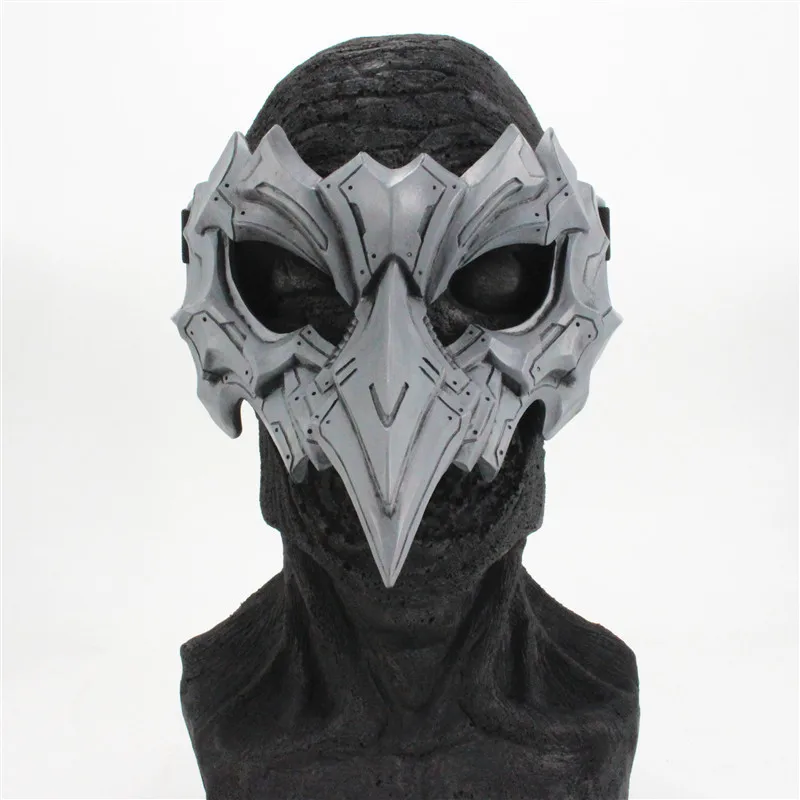 

Mechanical Beak Mask Cosplay Robot Half Face Resin Helmet Fashion Cool Headwear Halloween Masquerade Party Costume Prop