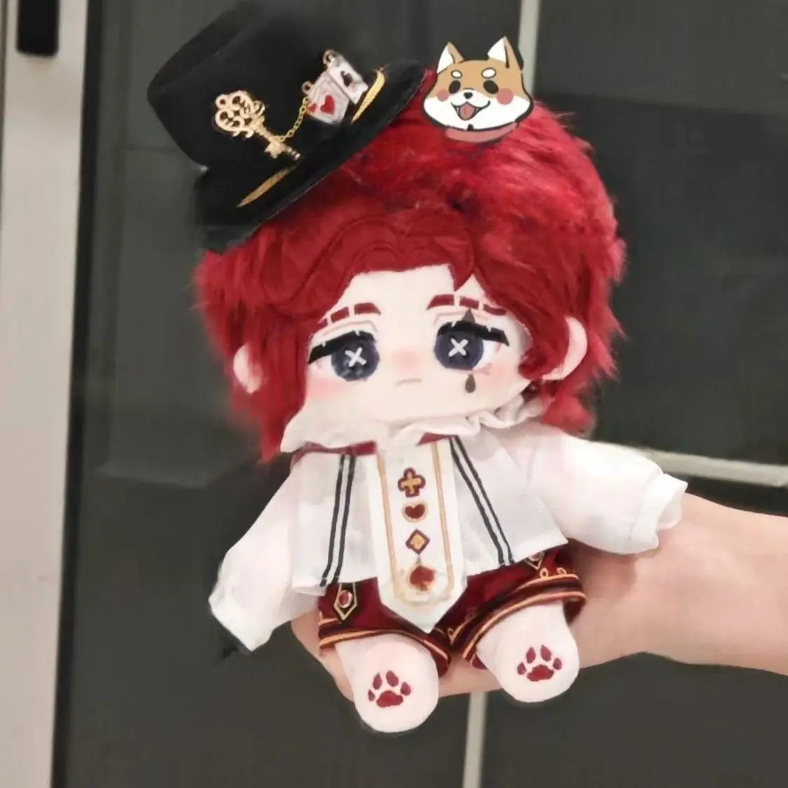 20cm Identity Ⅴ Joker Cotton Doll Stock Interchangeable Baby Clothes Plush Doll Dress Up Cosplay Anime Figure Children Girl Toys