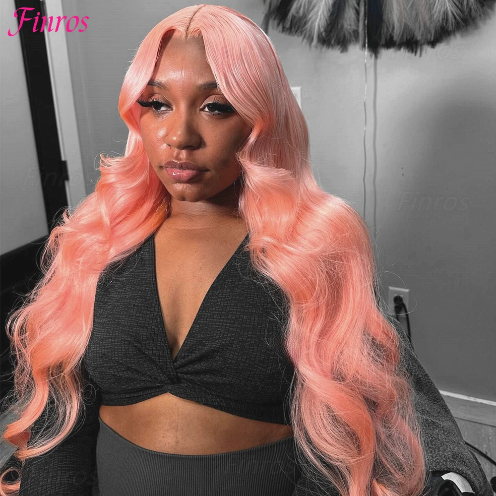 

30 36-дюймовые объемные волны Розовые человеческие волосы Парики 13X6 Hd Парик фронтальной части шнурка Свободные глубокие волны 13X4 Парики фронта шнурка Бразильские волосы для женщин