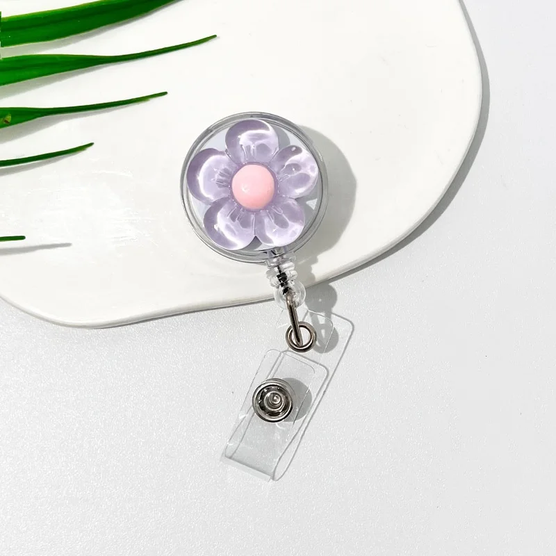 Name Tag Holder Stylish Id Holder Scroll Clip Anti-Lost Badge Holder For Staff Nurse Employee