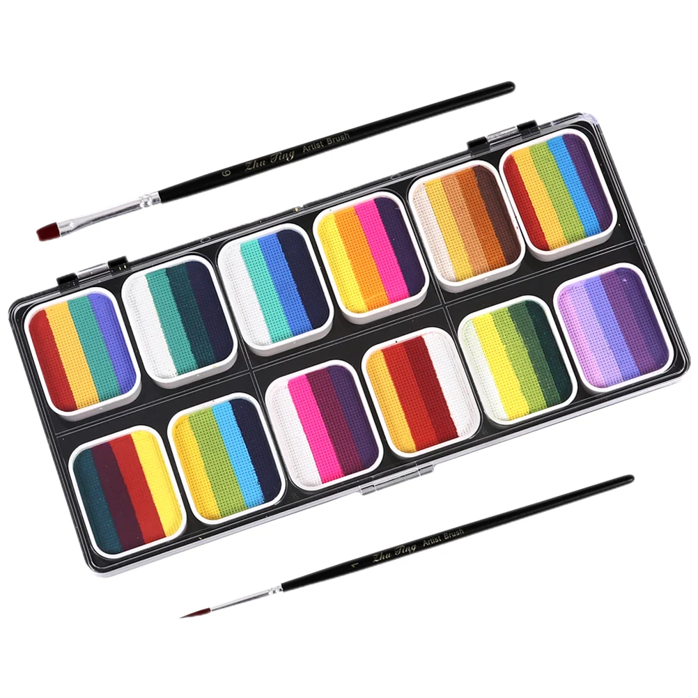 Professional Face Paint Makeup Mixing Palette Painting Set Paints Kit Water Soluble Body for Adults Child