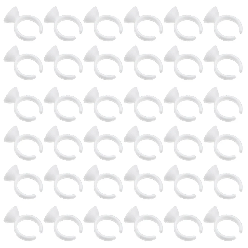200 pezzi tazze ad anello anelli di colla per ciglia in plastica supporto per estensione ciglia portatile strumento per estensione ciglia forniture di bellezza