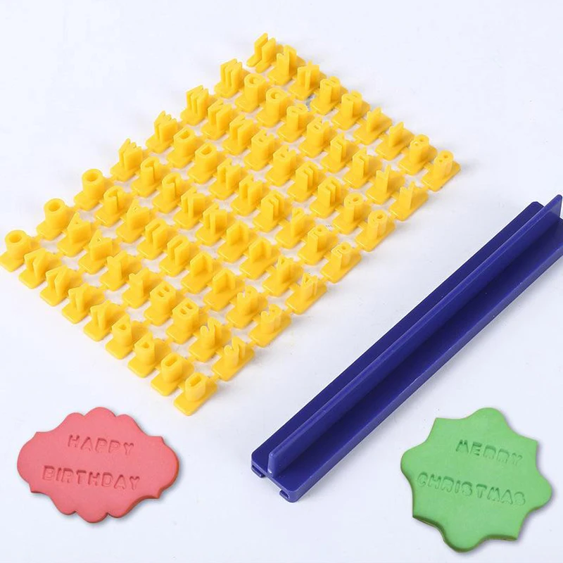 Letter And Number Cookie Mould English Alphanumeric Seal Cookies Mold Name Printing Stamps Reusable Symbol Baking Tools...