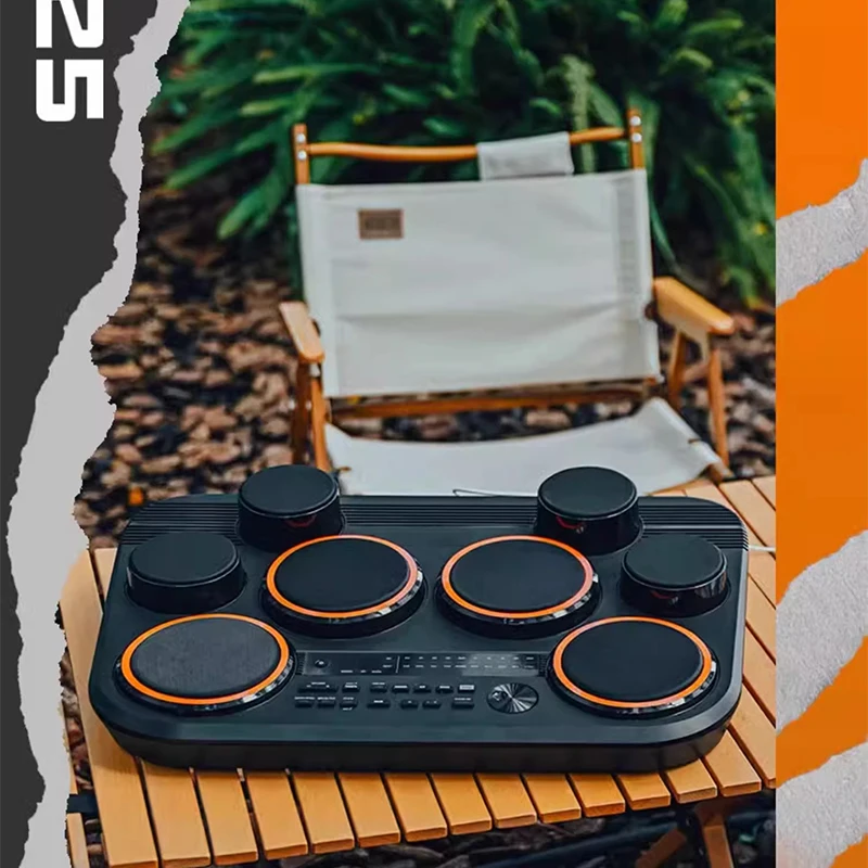 DD325 full mesh desktop electronic drum, compact and portable outdoor percussion instrument, performance electronic drum