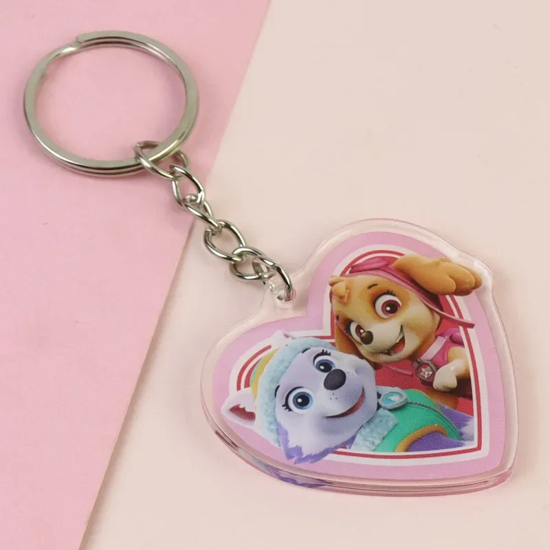

Paw Patrol Keychains Skye Chase Key Rings Anime Cartoon Character Derivative Peripherals Backpack Accessories Decorations Gifts