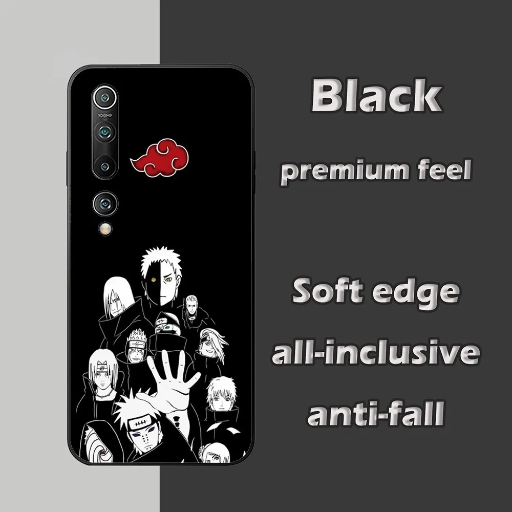 A-Akatsukis-Uchiha-N-Narutos Phone Case For Xiaomi 11 Redmi Note 11 5G 8T 9A 9 10T Note8Pro Note9 12SUltra Black Case