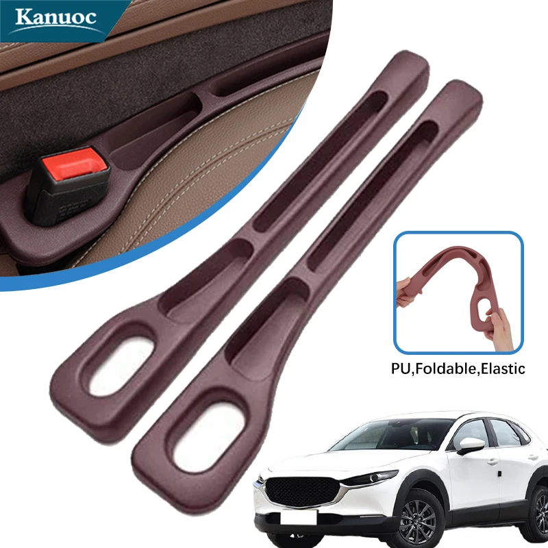 For Mazda CX-3 CX-30 CX5 2013-2023 Car Seat Gap Plug Strip Side Seam Car Gap Filler Leak Proof Seat Gap Storage Organizer