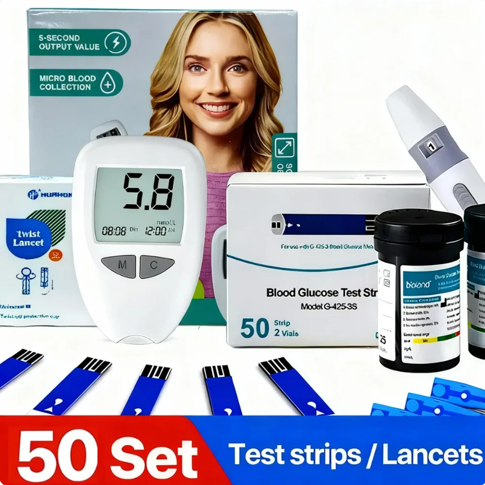 �y�Z�[�����z��×p��������� ���A�a�����L�b�g �R�[�h�s�v �����v �e�X�g�X�g���b�v50���������Z�b�g�t�� �������j�^�[ mg/mmol