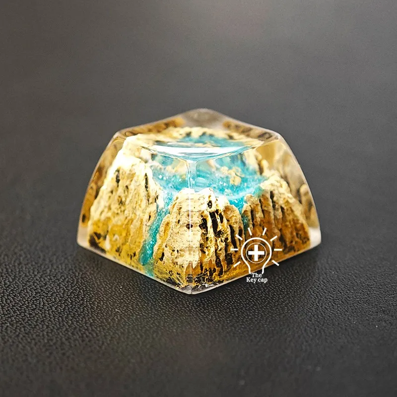 Mechanical Keyboard Keycaps Lonely Island High Quality Creative Resin Keycaps Personalized Cross Shaft Replacement Keycaps Gifts