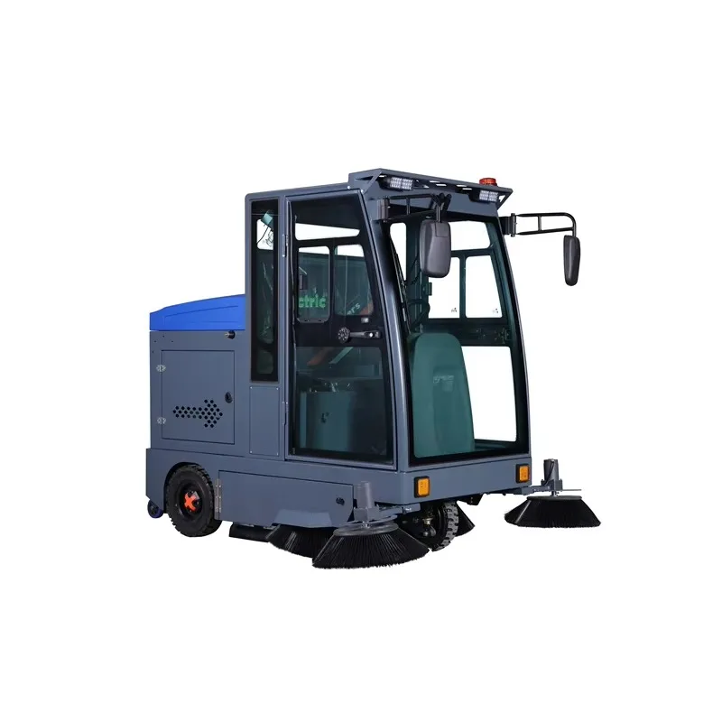Customized New 48V Electric Ride-On Street Sweeper Truck With 2100mm Cleaning Width And 6-8H Working Time For Cleaning Use