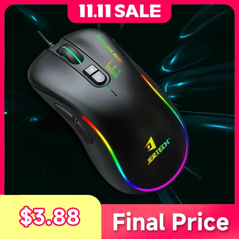 

XP13 USB 3.0 Color Backlit Durable Lightweight RGB Mouse 3200 DPI Wired Gaming Mouse