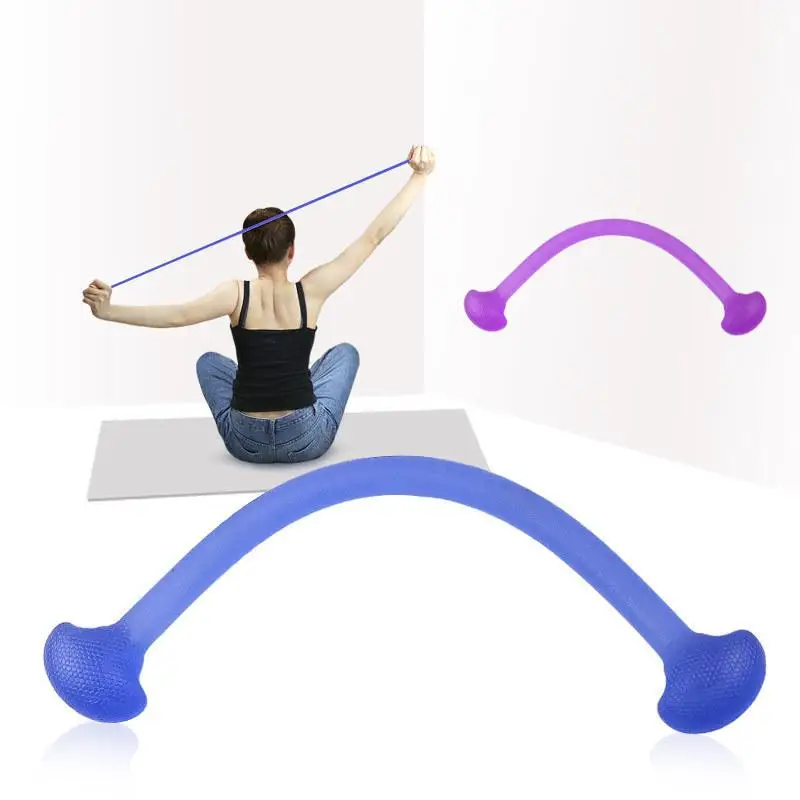 TPR Stretch Resistance Band Flexible Durable Skin-Friendly Build for Yoga Home Workout Gym Pilates Training