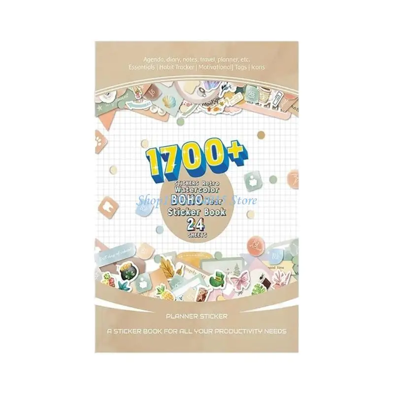 

R6FF Художественная наклейка для журналов, клейкая наклейка-планировщик для журналов для скрапбукинга