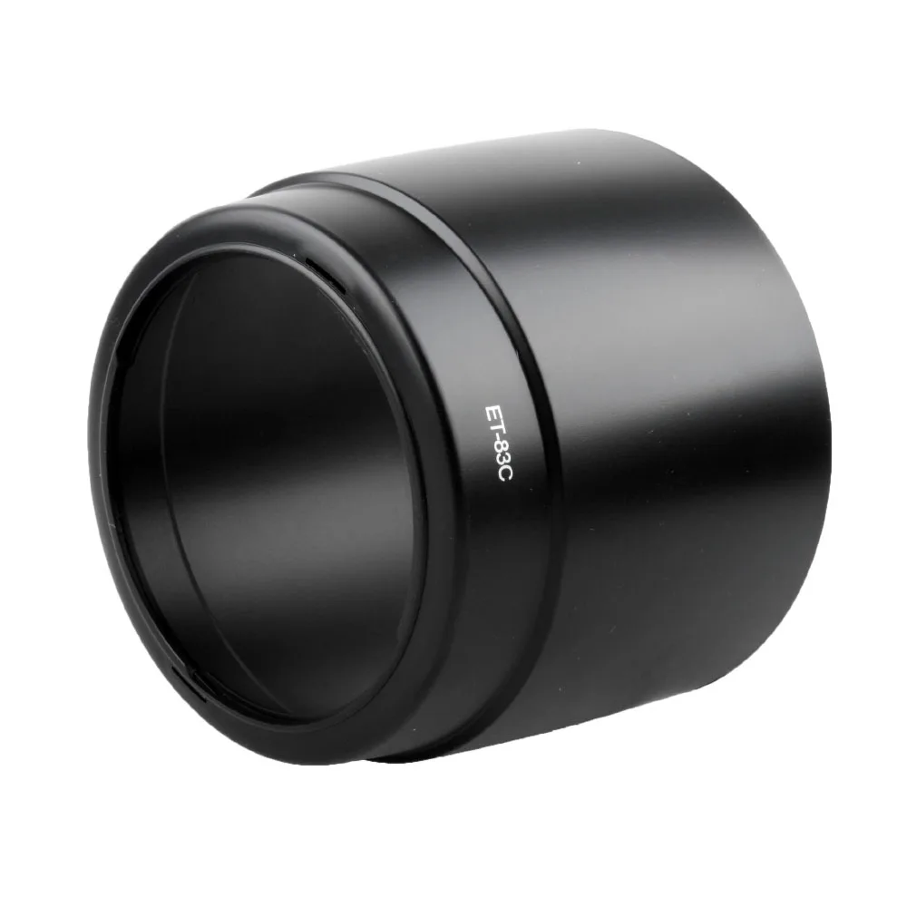 DSLR Camera Lens Hood ET-83C Sun Shade Bayonet Protect Cover Fits for Canon EF 100-400mm f/4.5-5.6L IS USM 77mm Filter Lens