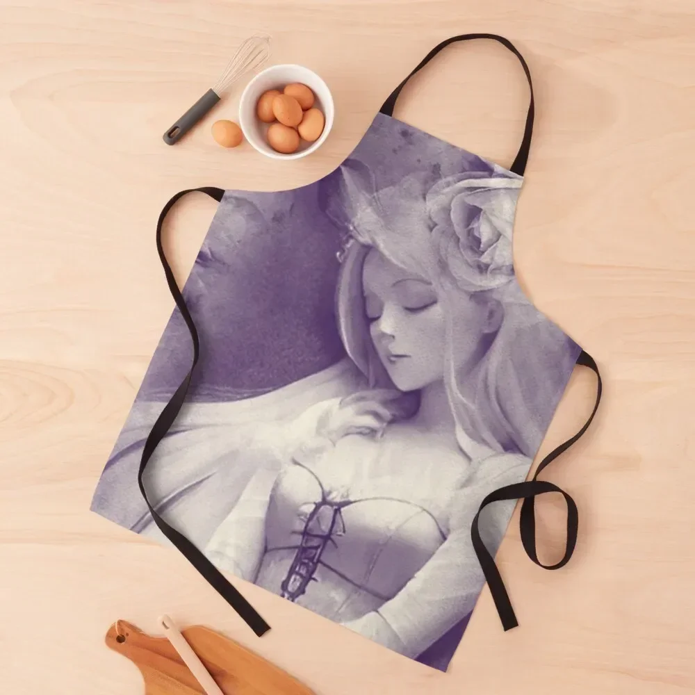 Sleeping Beauty Apron Kitchen Kawaii Accessories kitchen utensil Apron