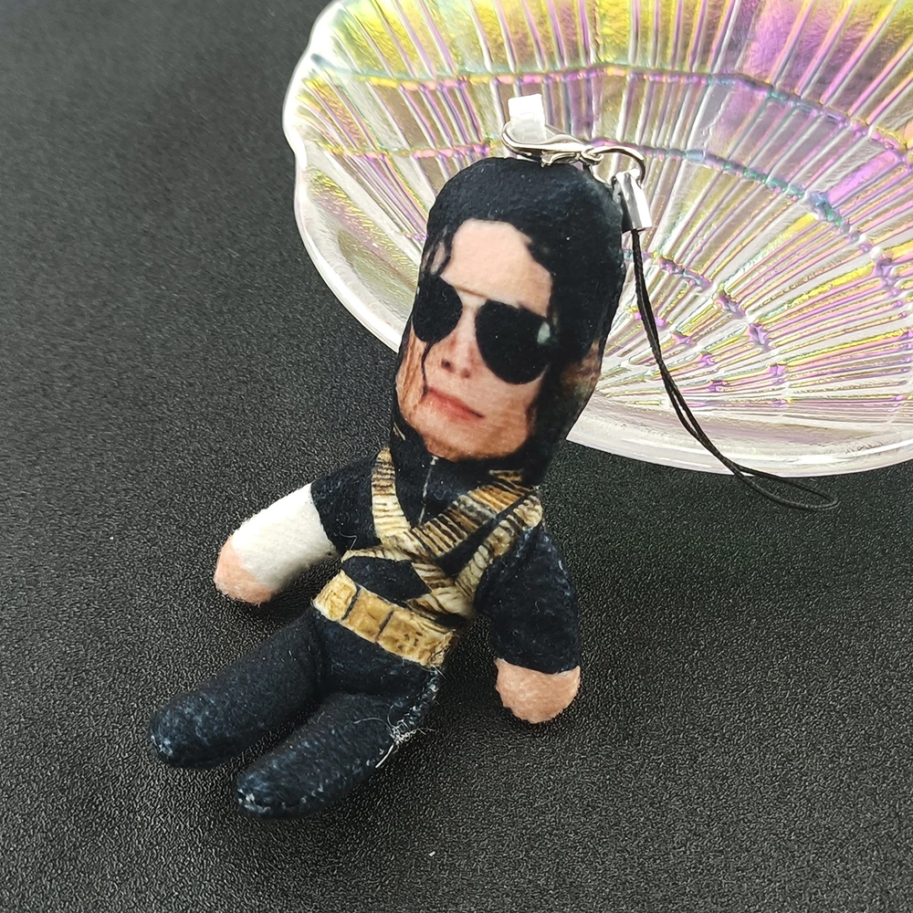 Latest New Michael Jackson Plush Doll Keychain 8 Styles Singer Stuffed Figure Pendant Bag Decor Fan Collectible Gift