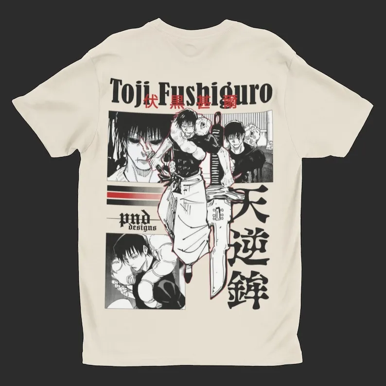 ANIME T-SHIRT Backprint | 100% cotton | Anime Streetwear Clothing | UNISEX | Fan-made merch