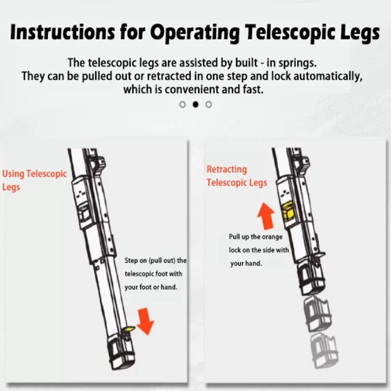 

Multifunctional 5-Step Telescopic Ladder Thickened Aluminum Alloy Folding Herringbone for Household