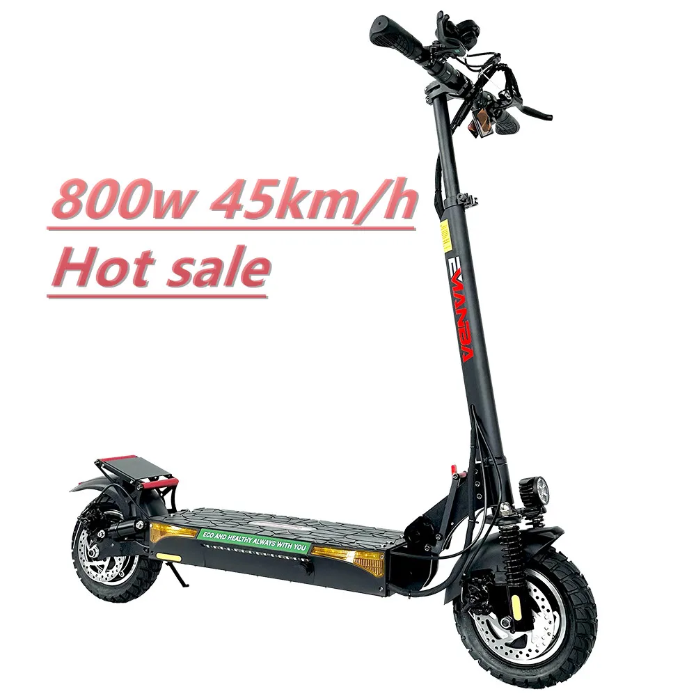

STLF WJW CJM EU US Warehouse Shipping Acceleration Motor 800w 48V Foldable Electric Scooter with 10-inch Off-road air Tire