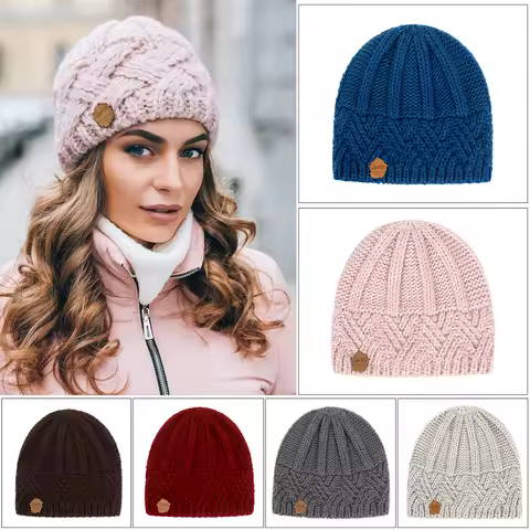 Autumn and Winter Knitted Hat with Retro Style Diamond Grid Knitted Yarn, Men's and Women's Fashion Hats