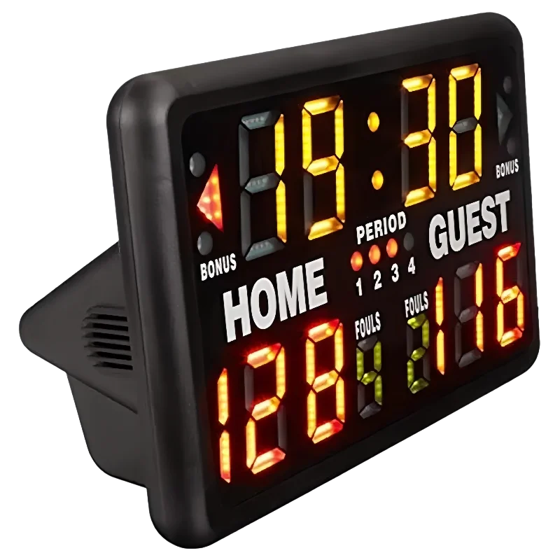 Portable Scorer LED Display Scoreboard Basketball Volleyball Wrestling Scoring Timing Desktop Scorer with Stand - view 2
