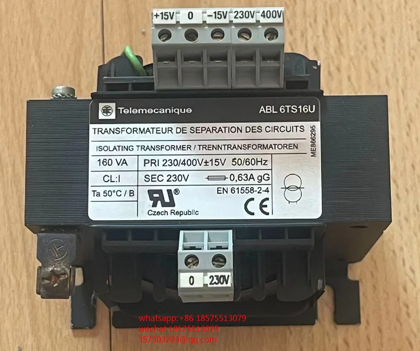 FOR Schneider ABL6TS16U Isolation Transformer TRANSFORMATEUR DE SEPARATION DES CIRCUITS 1 PIECE