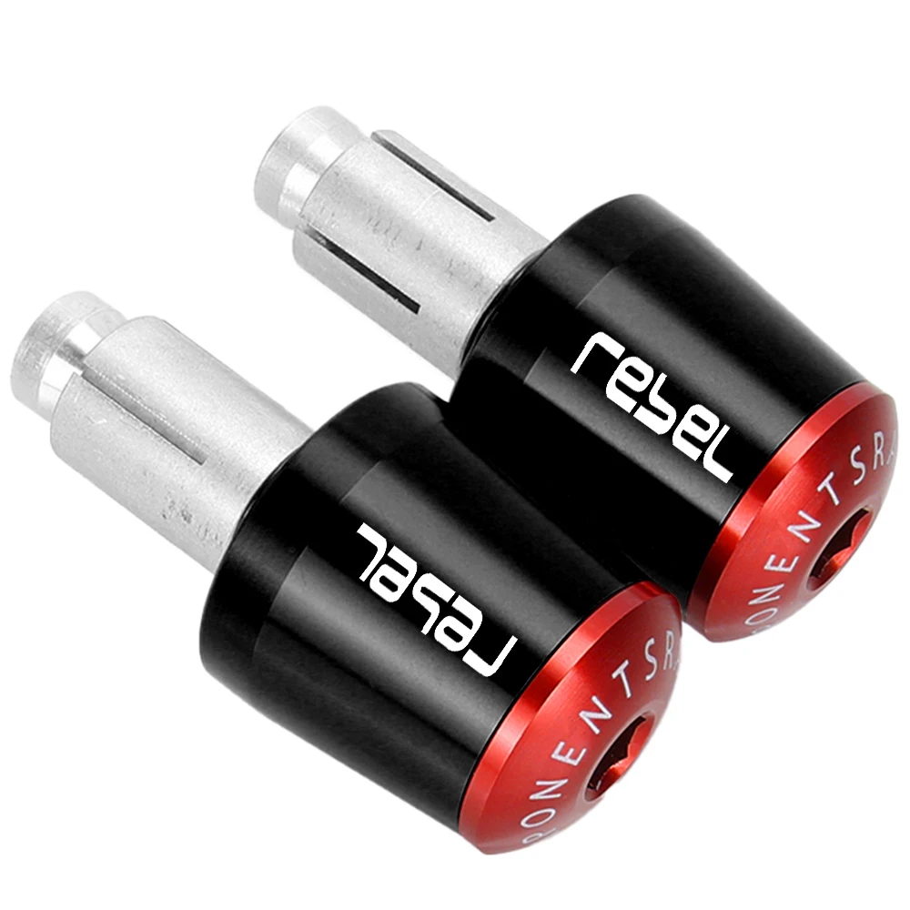 

For Honda REBEL 2014-2023 2024 CNC Aluminium Motorcycle Accessories Handlebar Grips Bar Ends Cap Counterweight Plug Slide Cover