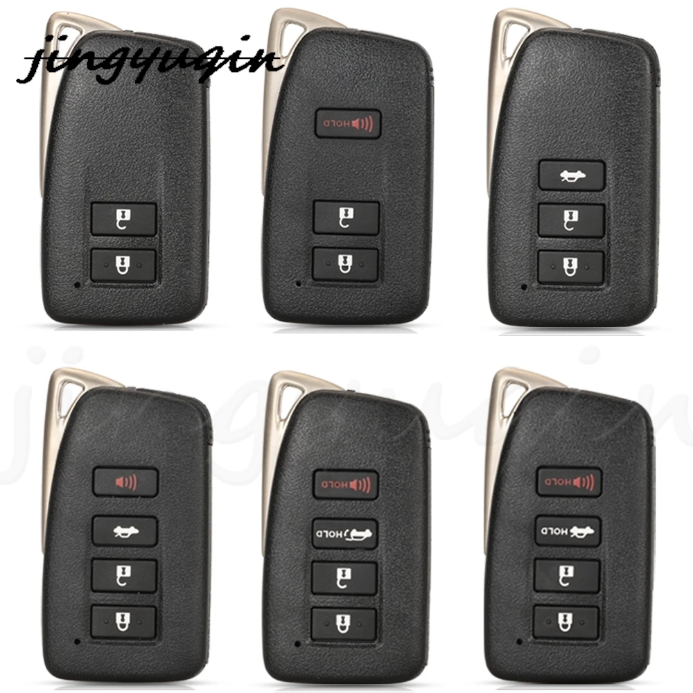 

jingyuqin 10pcs 2/3/4 Button Remote Car Key Shell Cover For Lexus NX GS RX IS ES GX LX RC 200 250 350 LS 450H 300H Key Case