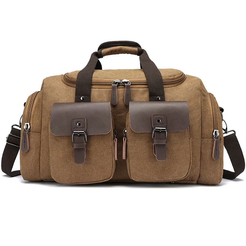 

Factory Direct Travel Waterproof Single Shoulder Crossbody Handbag Large Capacity Wear-resistant Microfiber Canvas Travel Bag