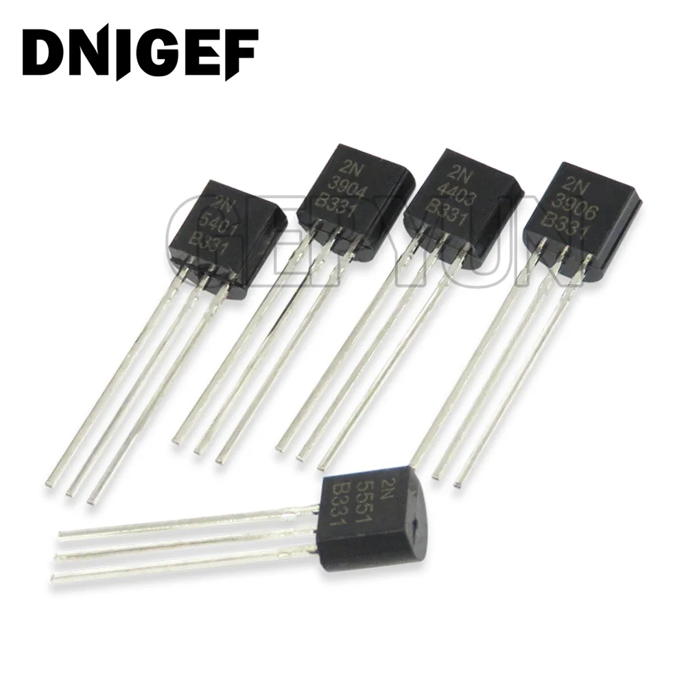 50pcs 2N3904 TO92 2N3906 2N4403 2N2907 2N4401 2N4402 2N2222 PN2222 2N5401 2N5551 TO-92 transistor