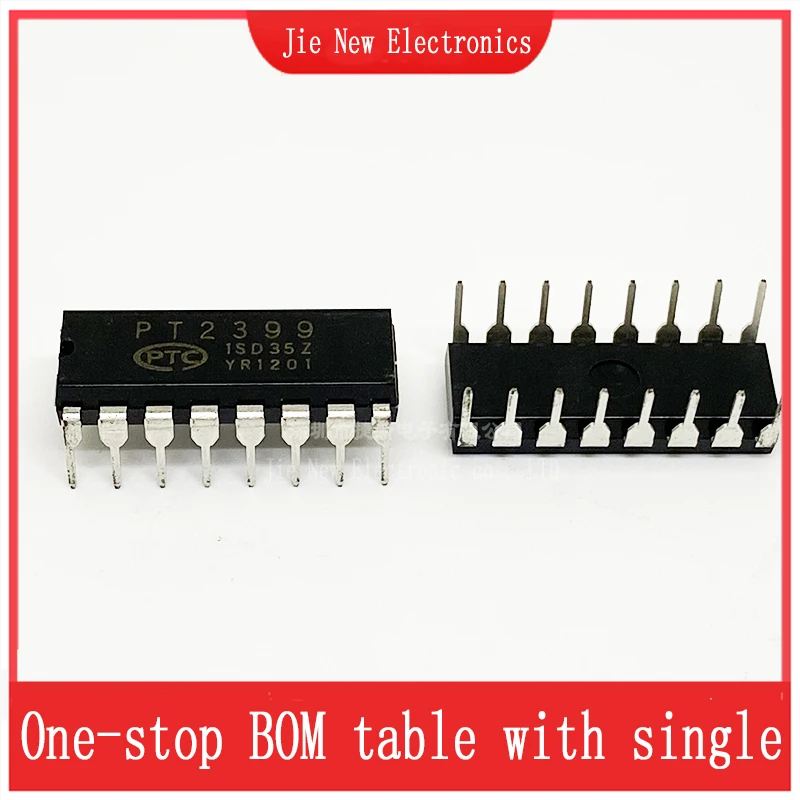 10PCS PT2399 DIP-16 SOP-16 PT2399-SN Novos suprimentos para mobiliário doméstico, circuito integrado