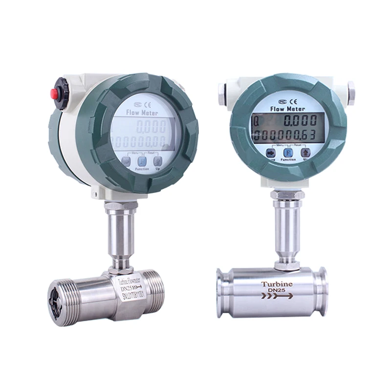 High Pressure Stainless Steel Turbine Design 4-20mA Output Hydraulic Gas Turbine Water Meter Flowmeter