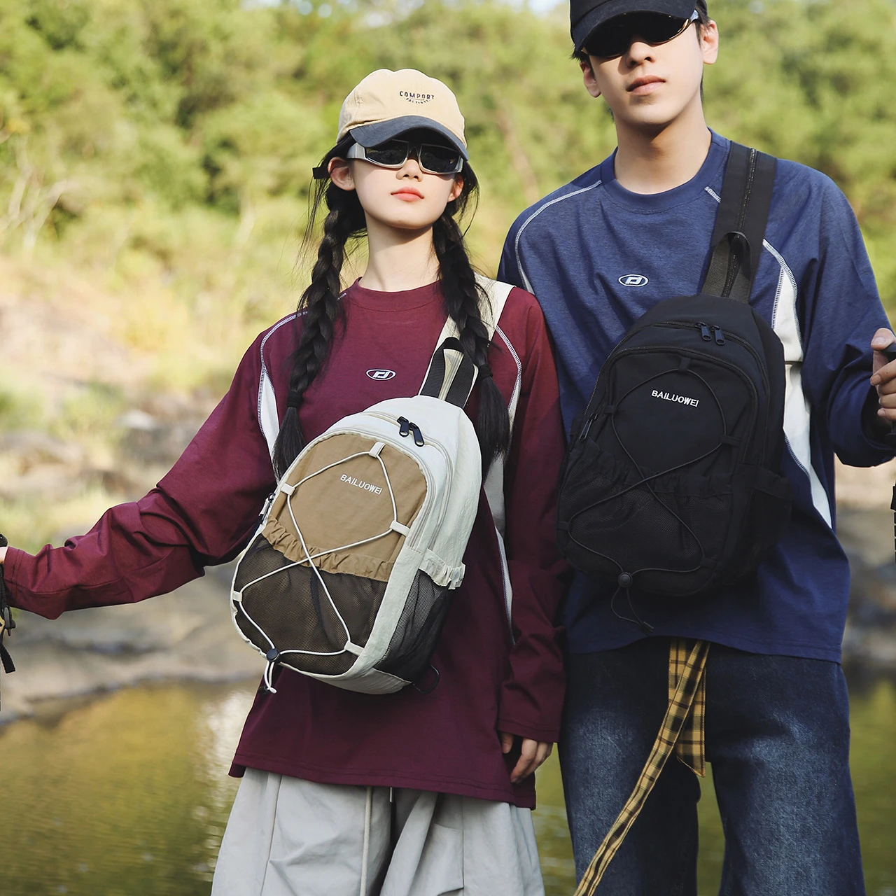 حقيبة صدر عصرية كاجوال للجنسين حقائب ظهر نسائية عالية الجودة حقيبة كتف متعددة الوظائف حقائب يد نسائية ذات سعة كبيرة #3