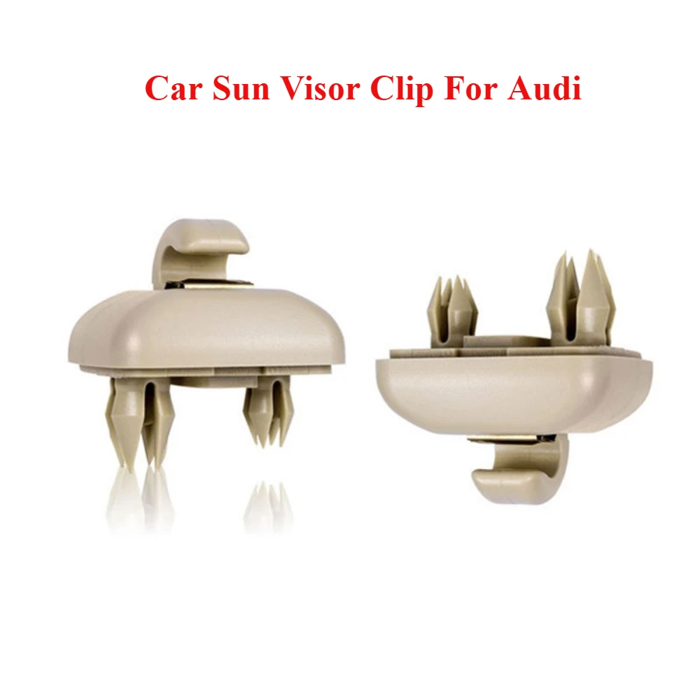 2 قطعة سيارة الشمس قناع كليب لأودي A1 A3 S3 A4 S4 A5 A6 A7 A8 A4L A6L Allroad S5 Q3 Q5 Q7 TT رمادي بيج أسود 8U0857562A 8E0857562 #2